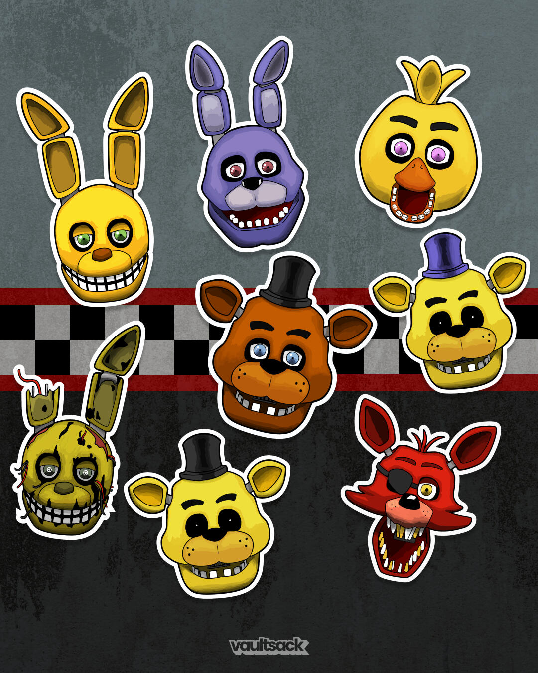 Five Nights at Freddy's Stickers